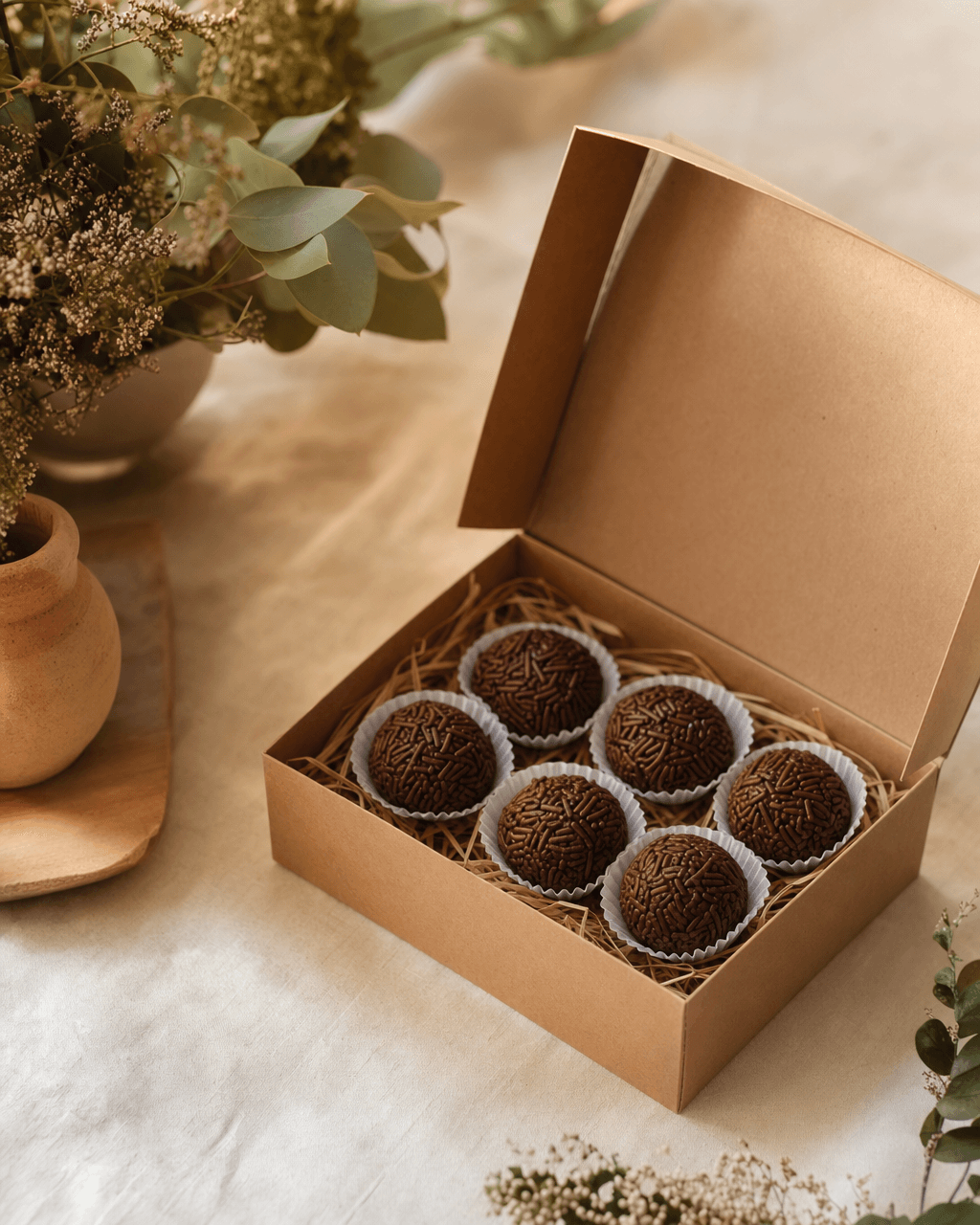 Caixa de brigadeiro gourmet